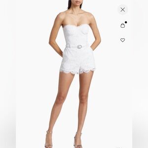 Women's White Lace jumpsuit